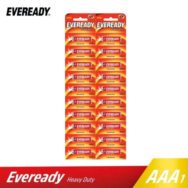Baterai Eveready AAA / A3 1pcs Untuk Remot TV, Mainan Anak, Pot It Elektrik, dll