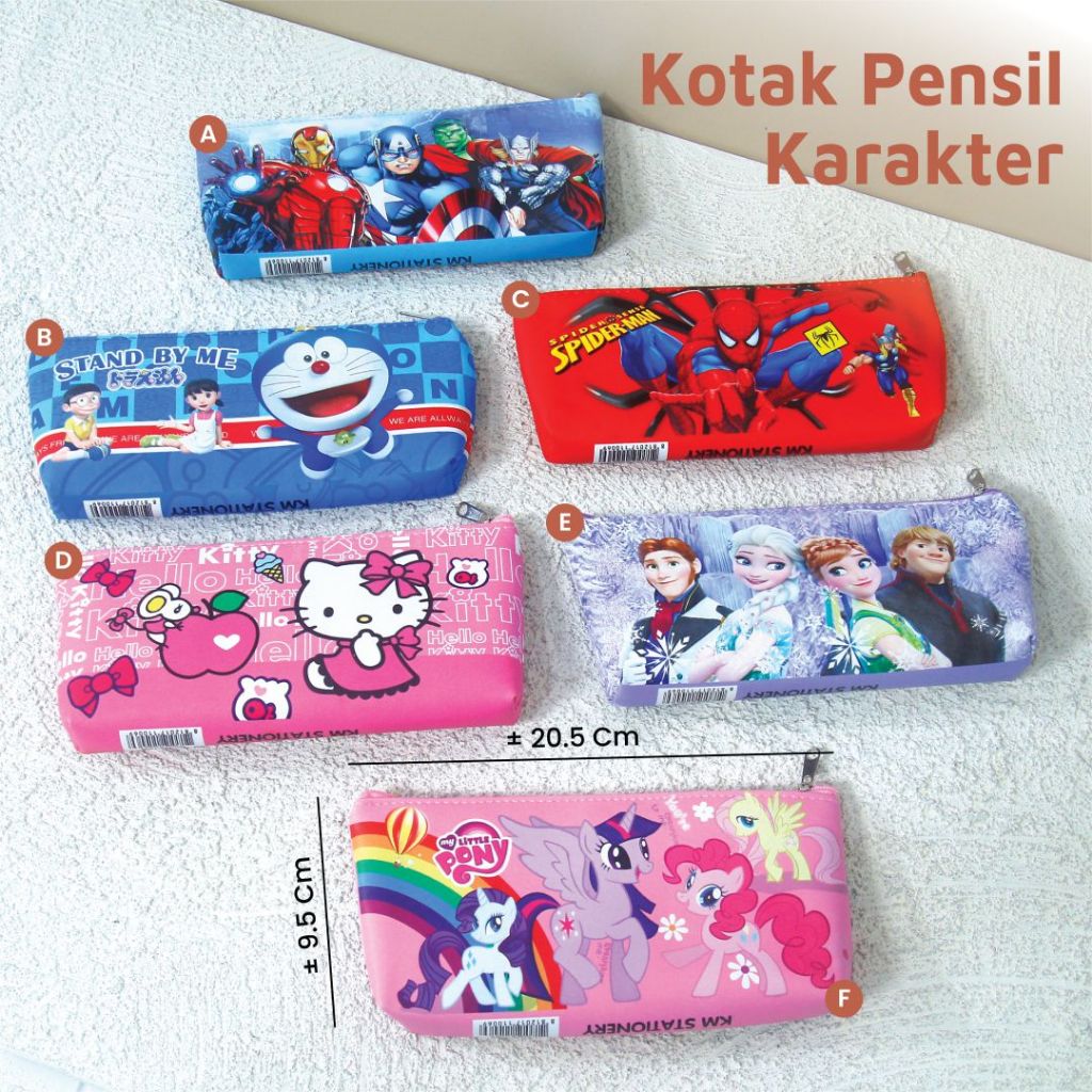 

SALE ! Kotak Pensil Pipih Karakter Tempat Pensil Ukuran Fancy Pouch Motif Kartun