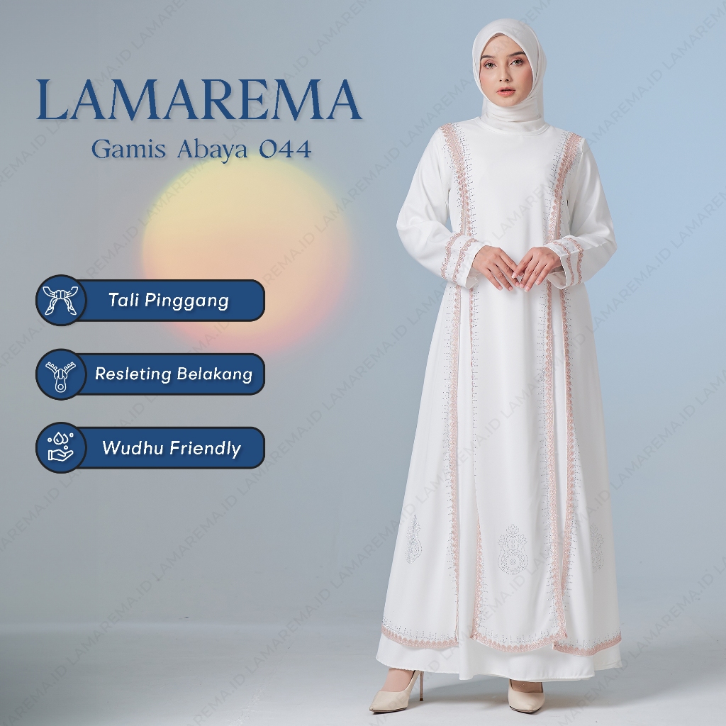 Baju Gamis LM-044 Coklat Wanita Modern Mewah Dan Elegan Renda Coklat Terbaru | Abaya Turkey Turki Wa