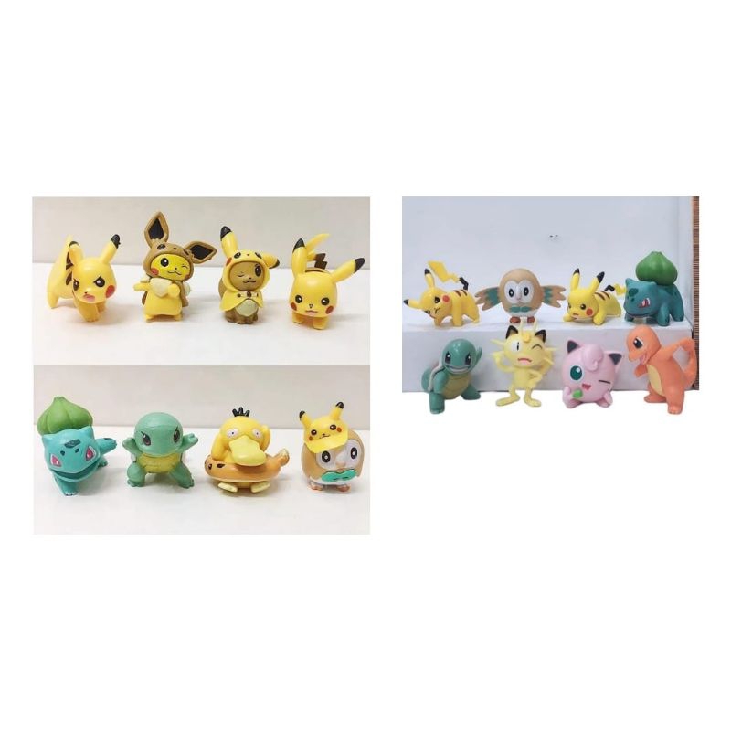 action figure pokemon set figure pikachu chibi