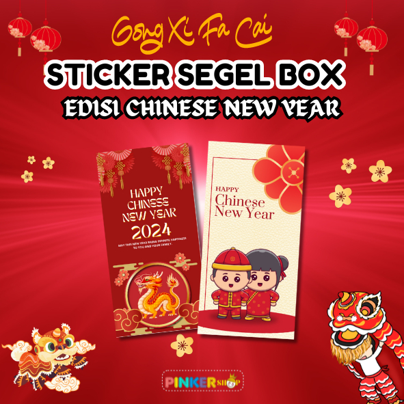 

Sticker Segel Box Edisi Imlek CNY 2024 Persegi Panjang Hampers / Stiker Segel Box/Packaging / Toples Makanan / Label Pengiriman / Dus