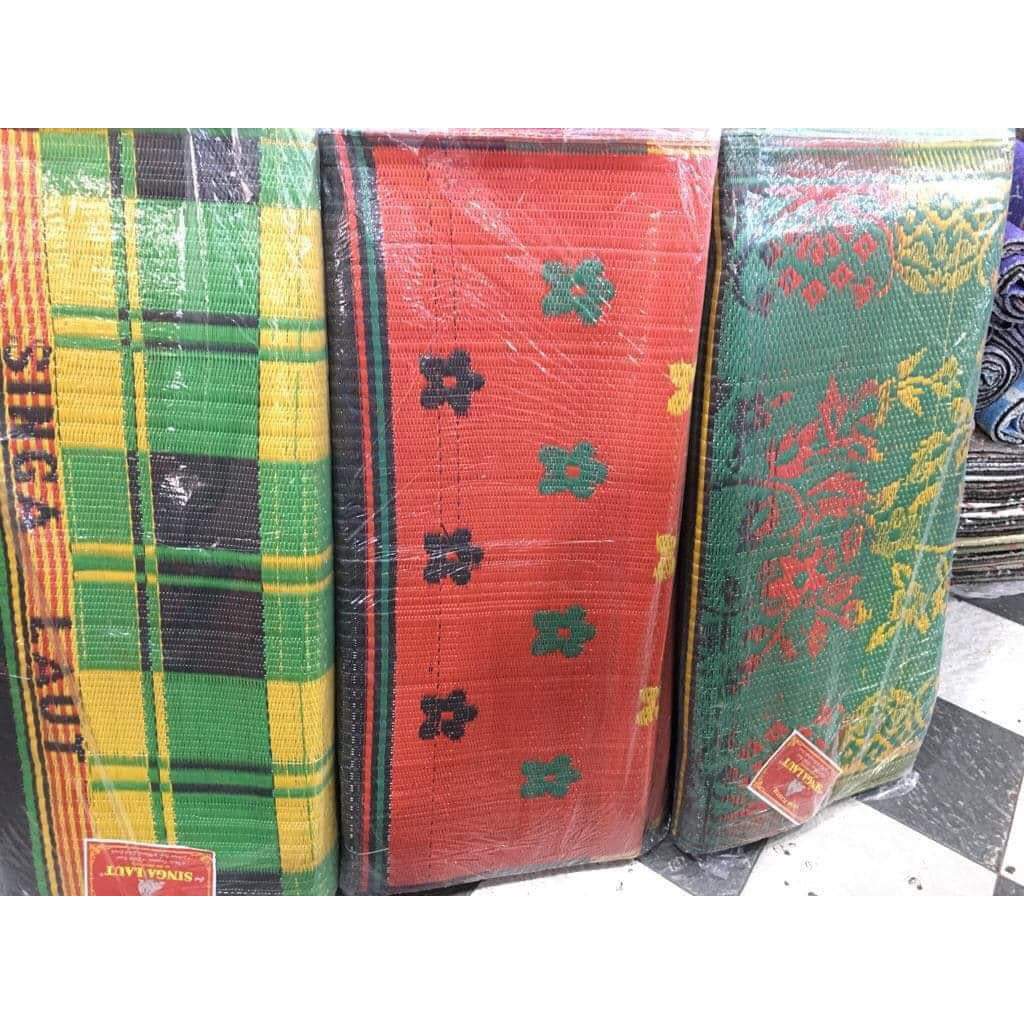 Promo Tikar tenun plastik  merk asli singa laut ukuran karpet tikar