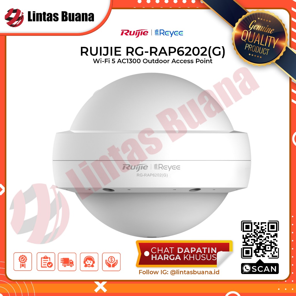 RUIJIE RG-RAP6202 (G) Wi-Fi 5 AC1300 Outdoor Access Point