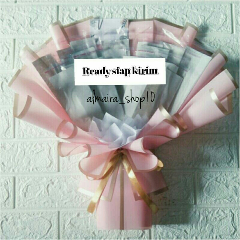 BUKET UANG KOSONG ISI 20 LEMBAR (FREE KARTU UCAPAN) BOUQUET I BUCKET I HAMPERS I GIFTBIRTHDAY I WISU