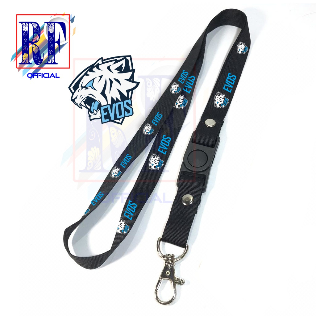

Gantungan kunci EVOS ESPORT GAMERS GAMING GAME tali lanyard ESPORT MOBILE gantungan leher id card name tag