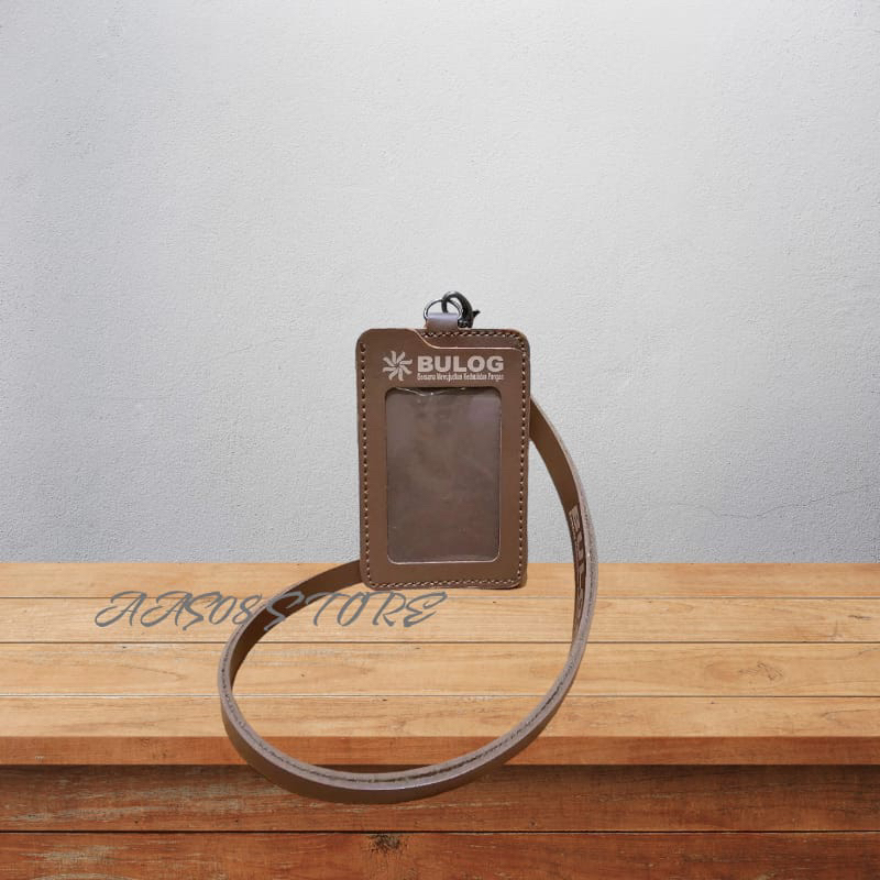 

ID CARD HOLDER BULOG LANYARD KULIT BULOG
