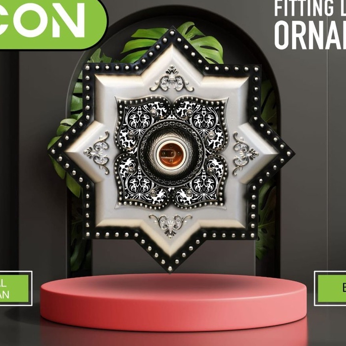 (COD) VICON FITTING LAMPU ORNAMEN 30 CM / ORNAMEN LAMPU / FITTING LAMPU ORNAMEN / FITTING LAMPU HIAS