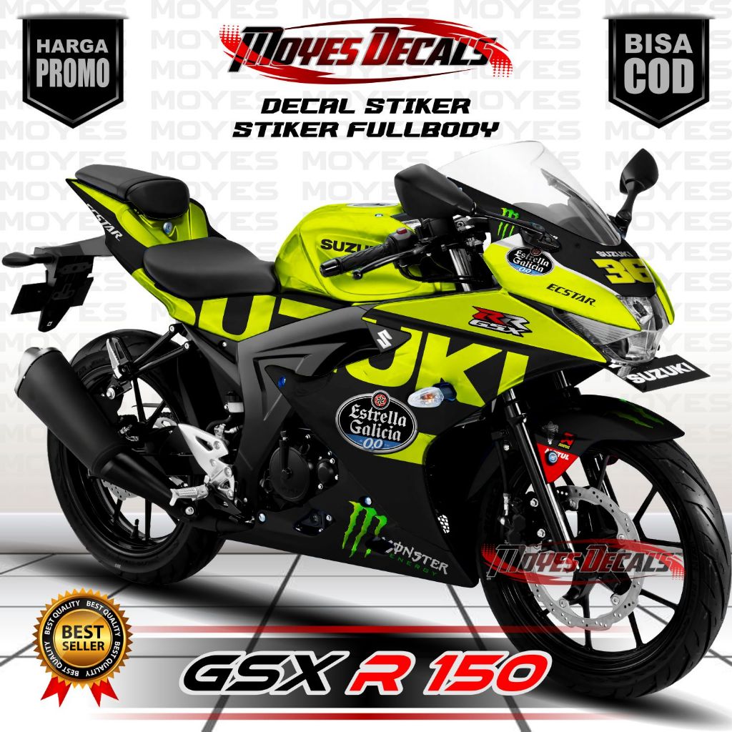 Decal GSX 150 Stiker Fullbody Variasi Moto GP Style