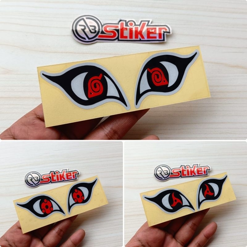 Stiker MATA SHARINGAN UCIHA sticker cutting sharingan clan uciha satsuke