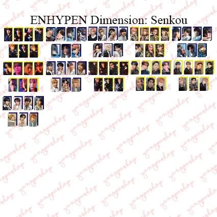 [READY / SET] ENHYPEN DIMENSION SENKOU ENHY PHOTOCARD FAN MADE UNOFFICIAL YANGPASHOP SUNGHOON NIKI J