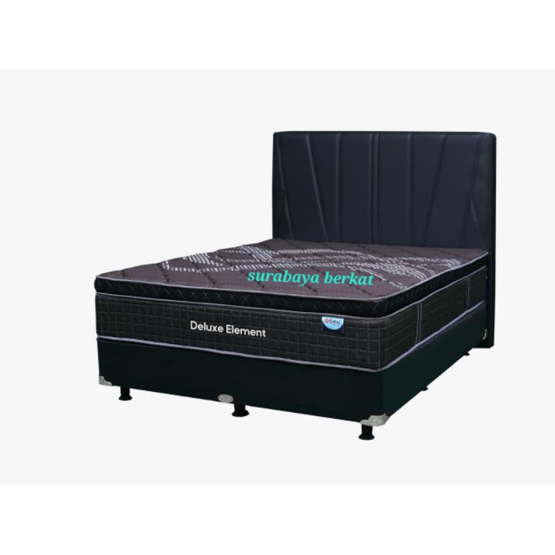 springbed set central deluxe element ( kasur dipan dan sandaran)