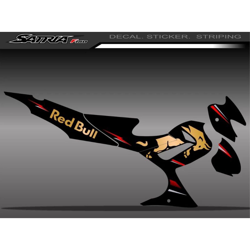 Striping Satria Fu Variasi Stiker Motor Suzuki Satria F Old Barong 2008 2009 2010 2011 2012 2013 Lis