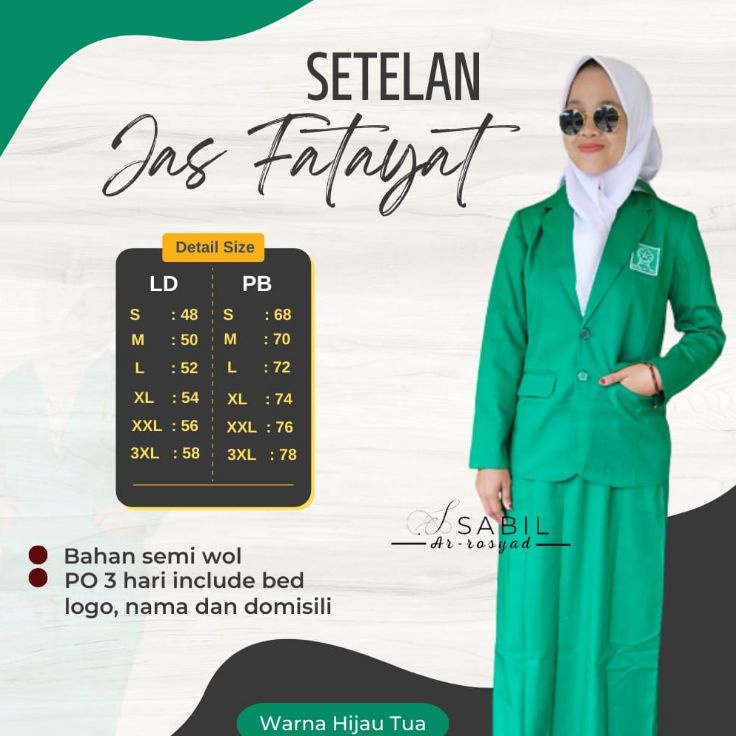 Best Deal SETELAN JAS FATAYAT JAS FATAYAT NU