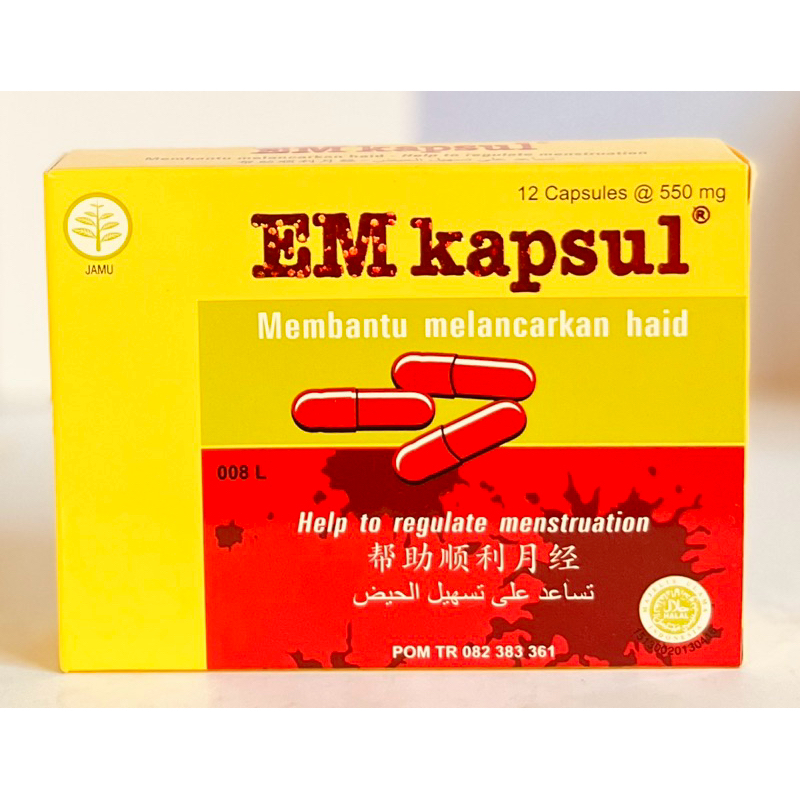 EM Kapsul •Melancarkan Haid 100% Original
