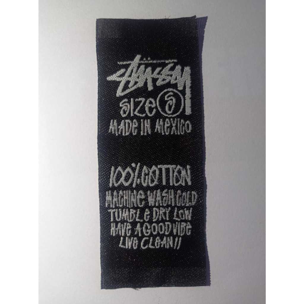 

TAG STUSSY WOVEN RAJUT, HANGTAG , WOSSHING SUPER PREMIUM