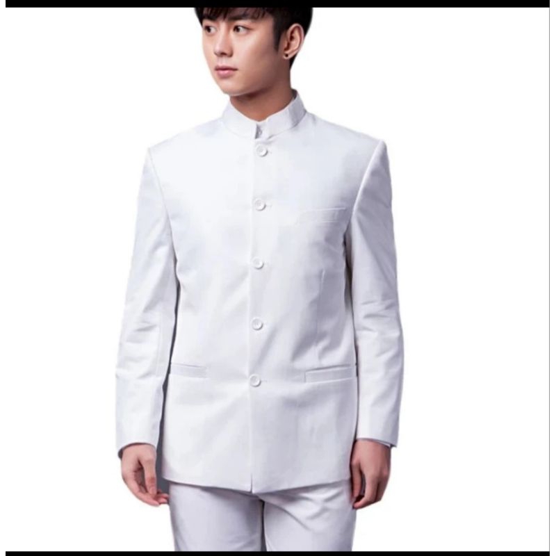 koko Mandarin polos dewasa ,baju jas,koko atasan pria,