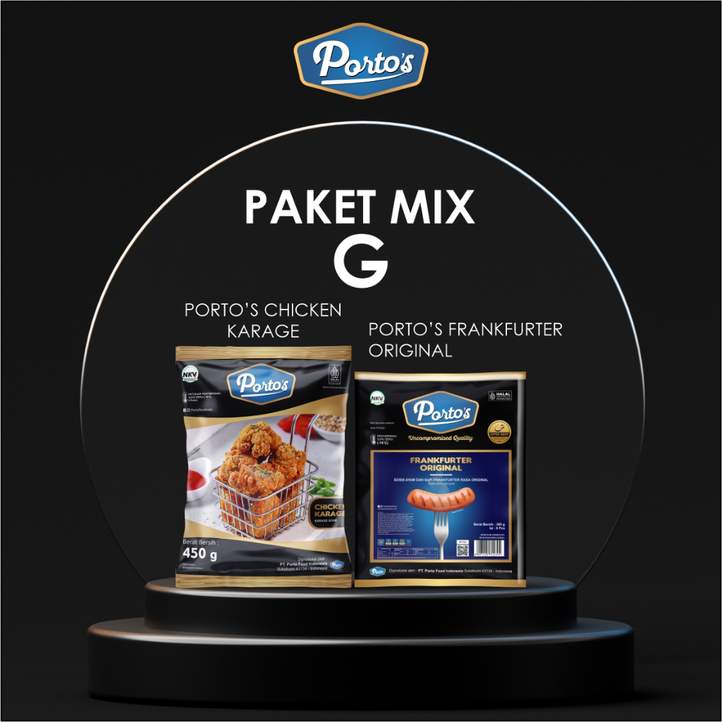 

PORTO'S - Paket Mix G - Porto's Chicken Karage & Porto's Frankfurter Original