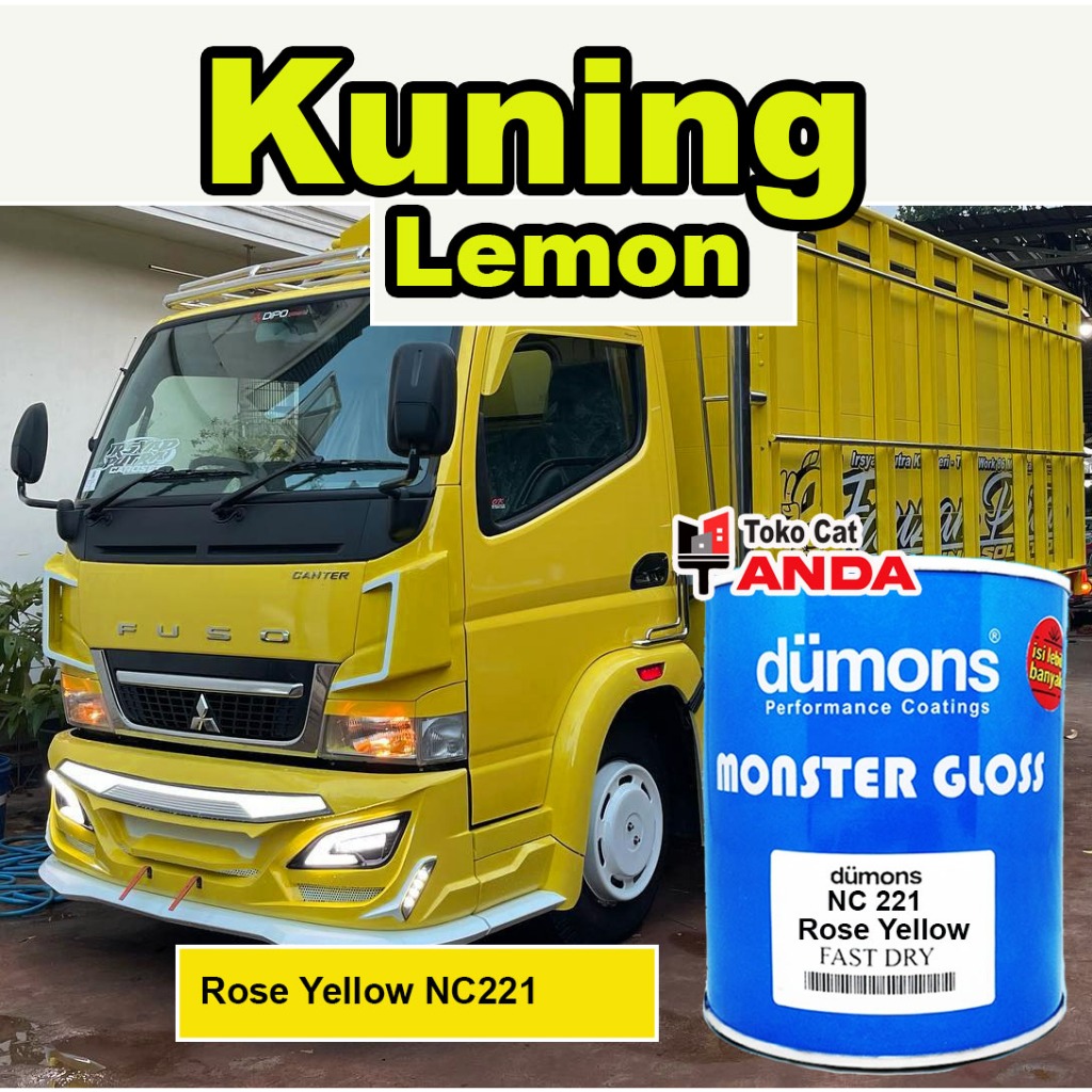 Cat Duco Kuning LEMON - Cat Kuning Viral Dumons Rose Yellow Nc221 - Cat truck Rose Yellow
