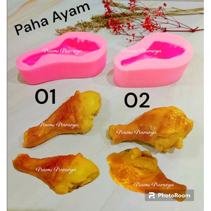 Cetakan paha ayam (replika food) '