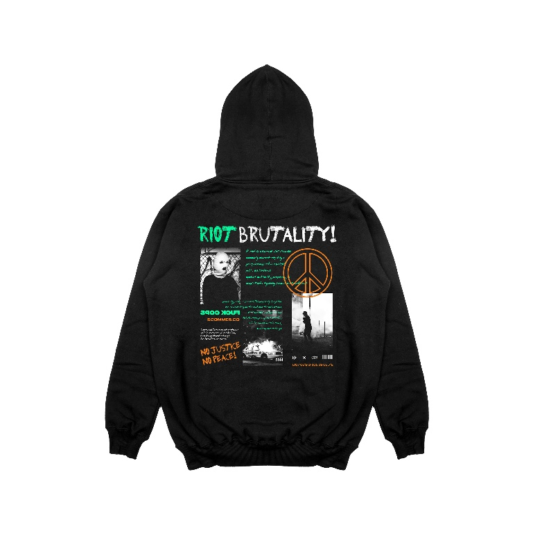 Scommer Hoodie Black Riot Brutalty