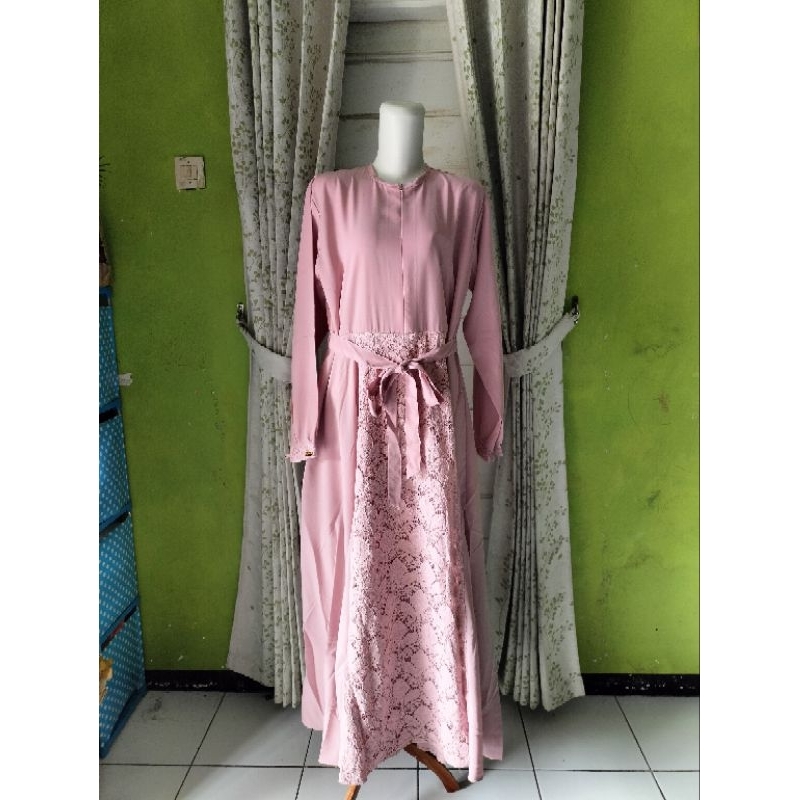 PL || Gamis Brokat | Dress Kondangan |Dress brokat murah