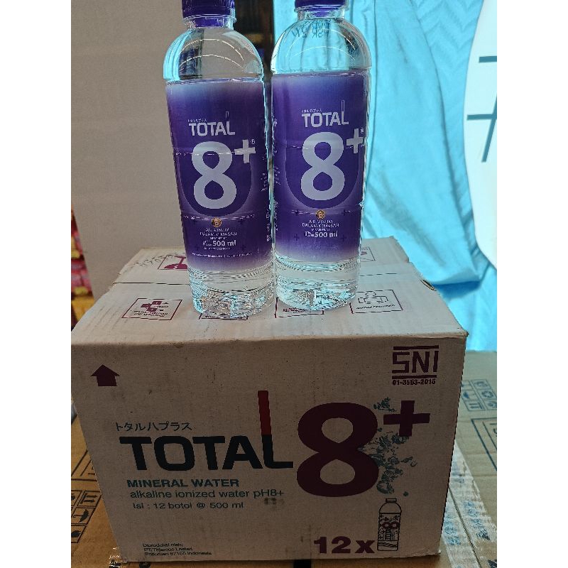 

Total 8+ Akaline Water 500 Ml ( Isi 12 Pcs /Dus)