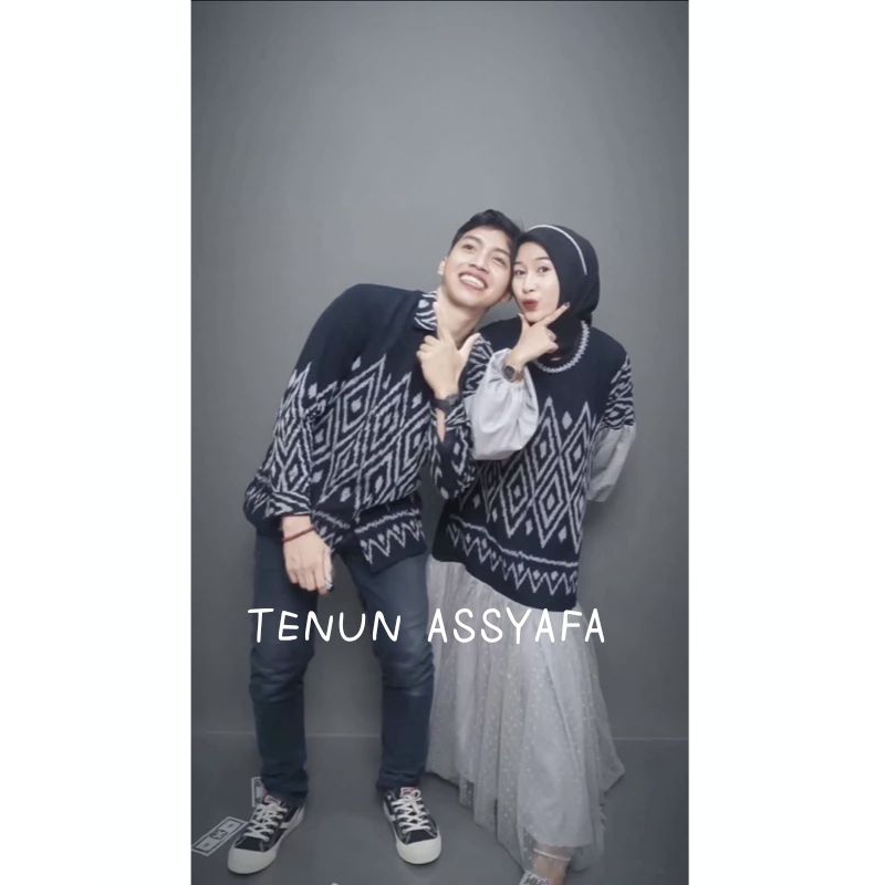 DRESS TENUN BROKAT, KEMEJA PANJANG TENUN, GAMIS TENUN MIX BROKAT, COUPLE TENUN PASANGAN, BAJU PESTA,