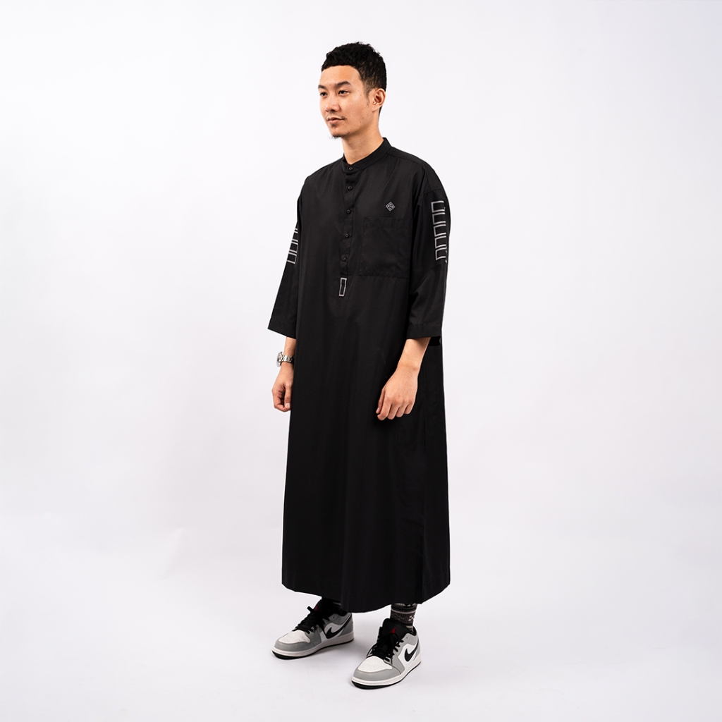 Hisyam Gamis Thobe Pria Lengan Panjang Aiman