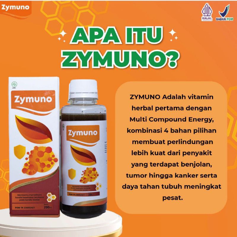 

ZYMUNO 200ML Madu Herbal Immunoterapi Atasi Kanker Tumor Benjolan dan Vitamin Stamina Daya Tahan Tubuh