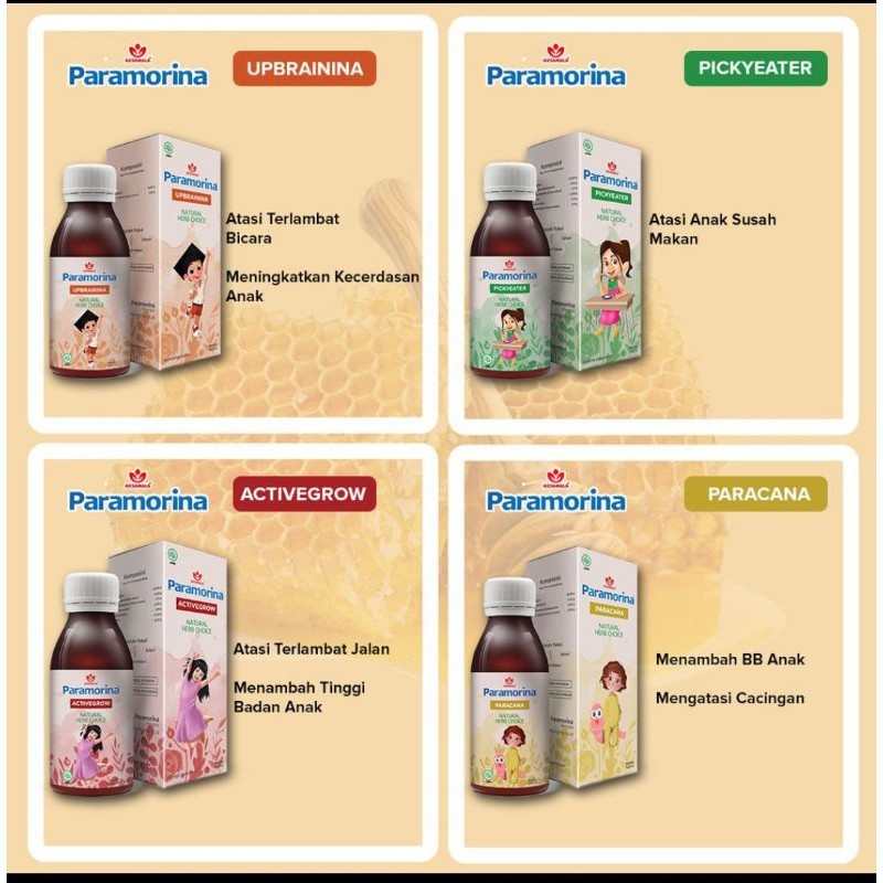 Paramorina Madu Herbal Anak Vitabumin Paramorina - UPBRAININA ACTIVE GROW PICKYEATER