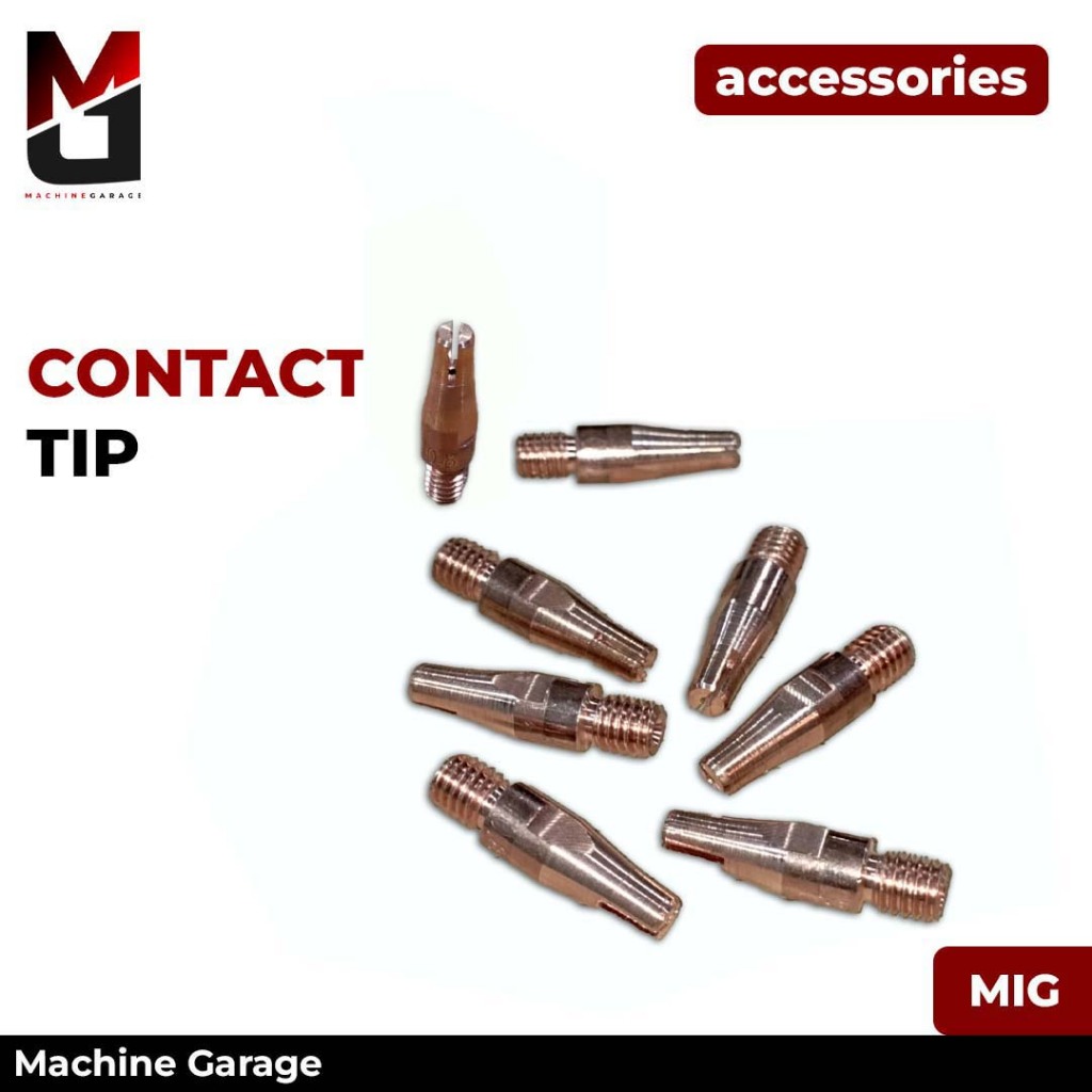 contact tip HBV twin head mesin las mig panjang 25mm