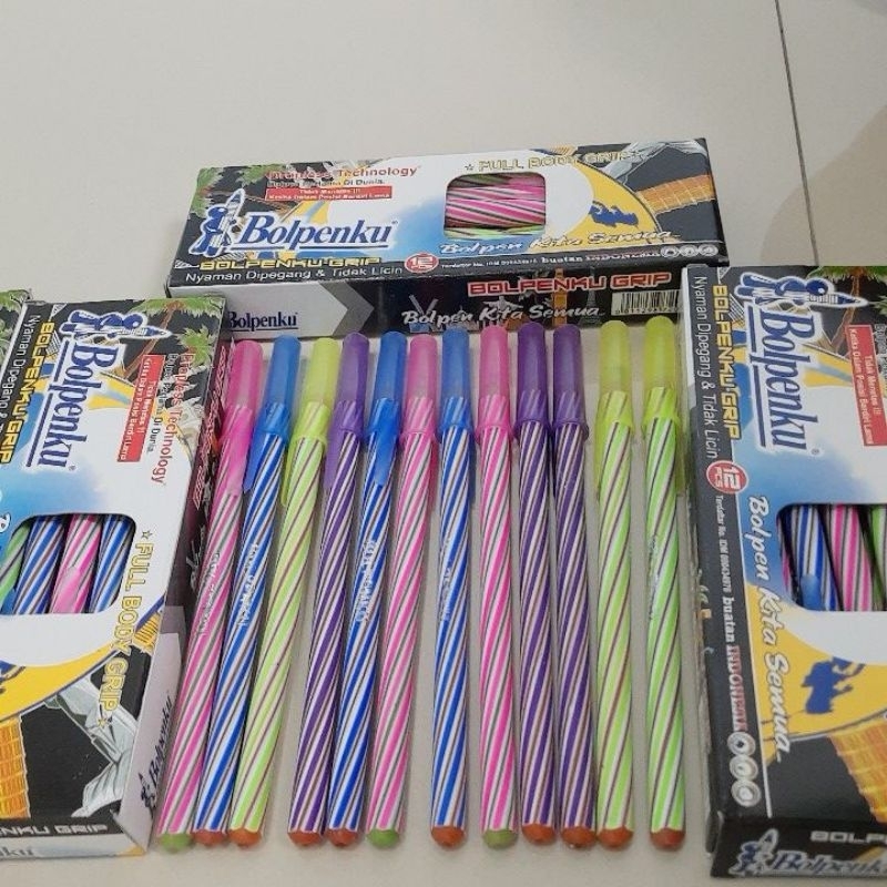 

Pulpen pena Bolpenku tinta hitam harga perlusin