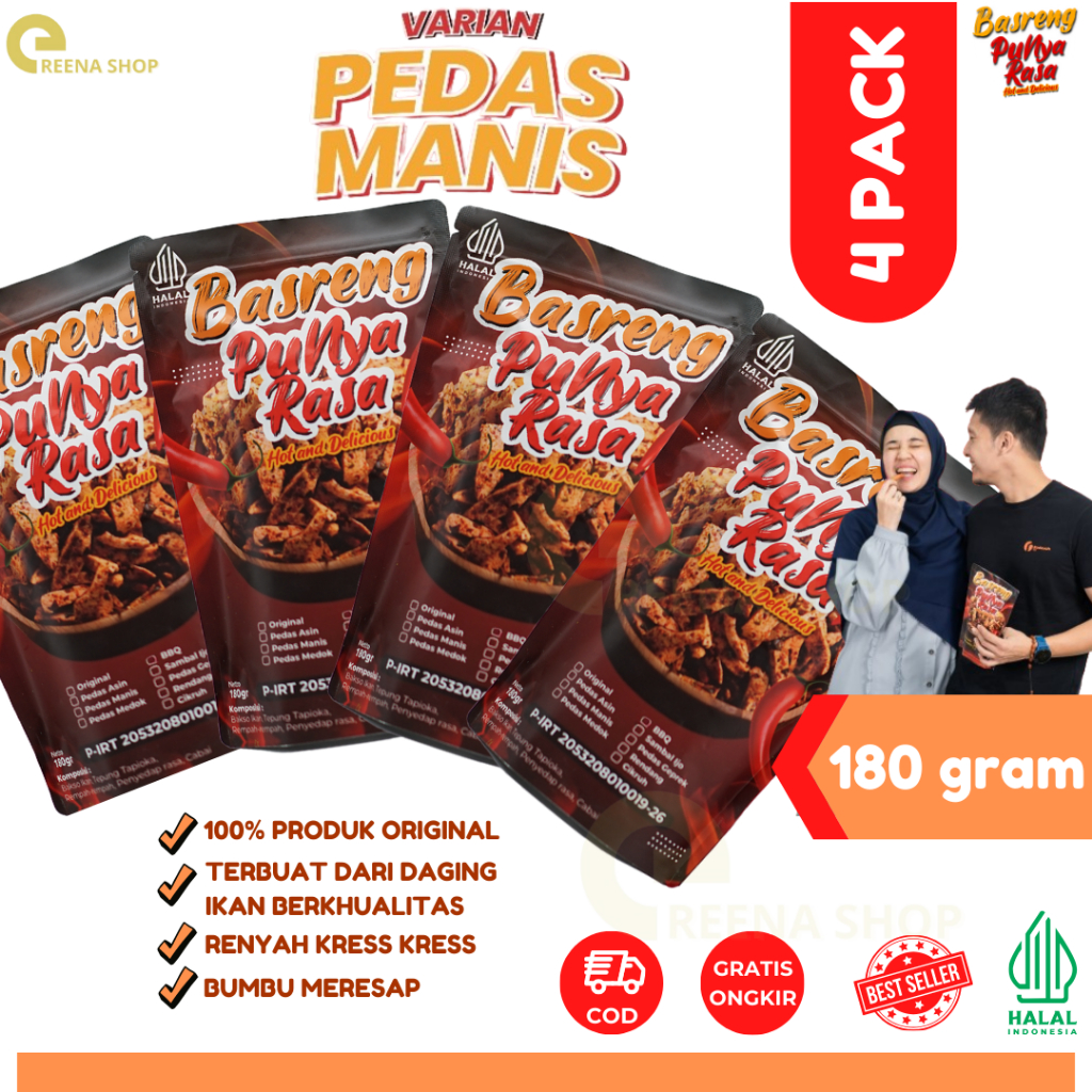 

Basreng Cemilan Pedas Manis Paket Bundling Isi 4 Lebih Banyak Lebih Nikmat