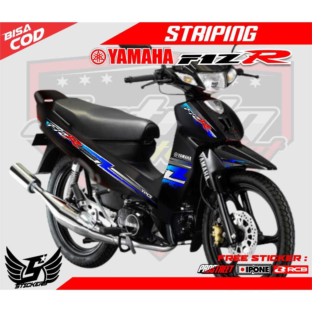 STRIPING VARIASI MOTOR YAMAHA FIZ R / STICKER LIST VARIASI MOTOR YAMAHA FIZ R