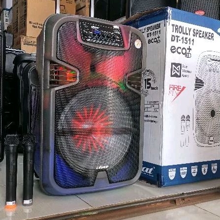 SPEAKER TROLLEY DAT DT-1511 FIREFLY EXTRA BASS