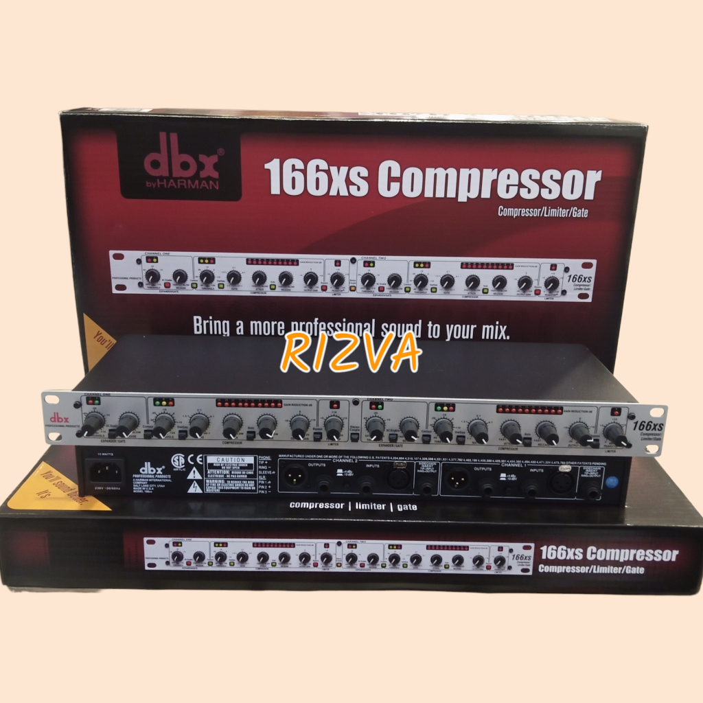 DBX 166XS COMPRESSOR  LIMITER GATE 166 XS