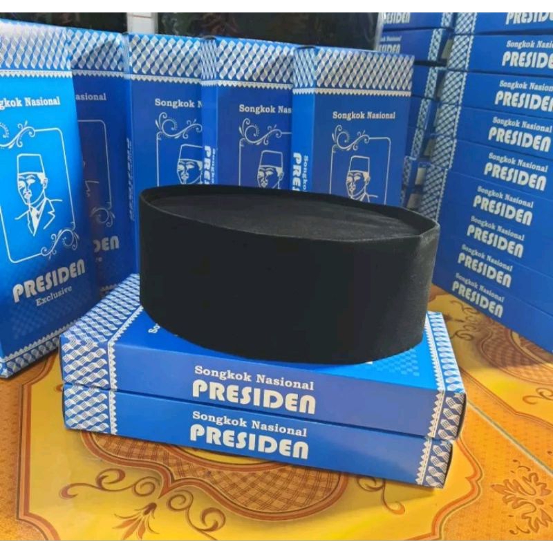 Promo Peci Songkok Presiden AC Sogkok Hitam Kopyah Presiden Hitam Nasional Kopiah Anak dan Dewasa