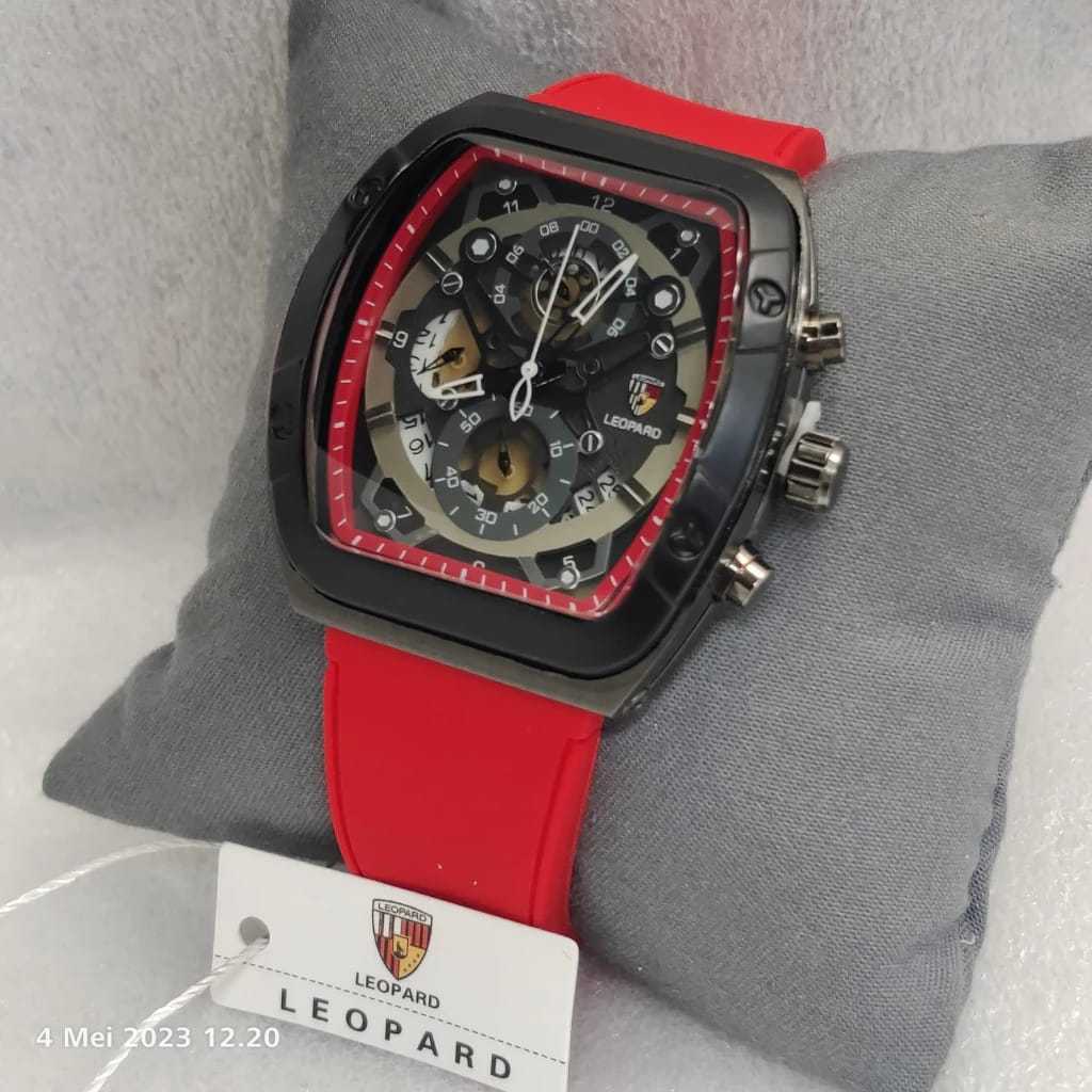 LEOPARD 8802 ORIGINAL JAM RANGAN PRIA CHRONO AKTIF ANALOG