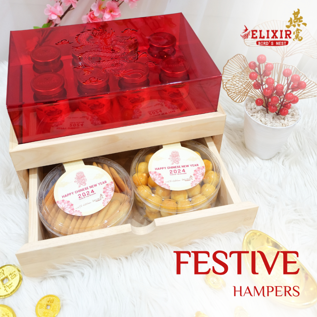 

Hampers Imlek | CNY Hampers | Sarang Burung Walet | Bird Nest Drink - Festive