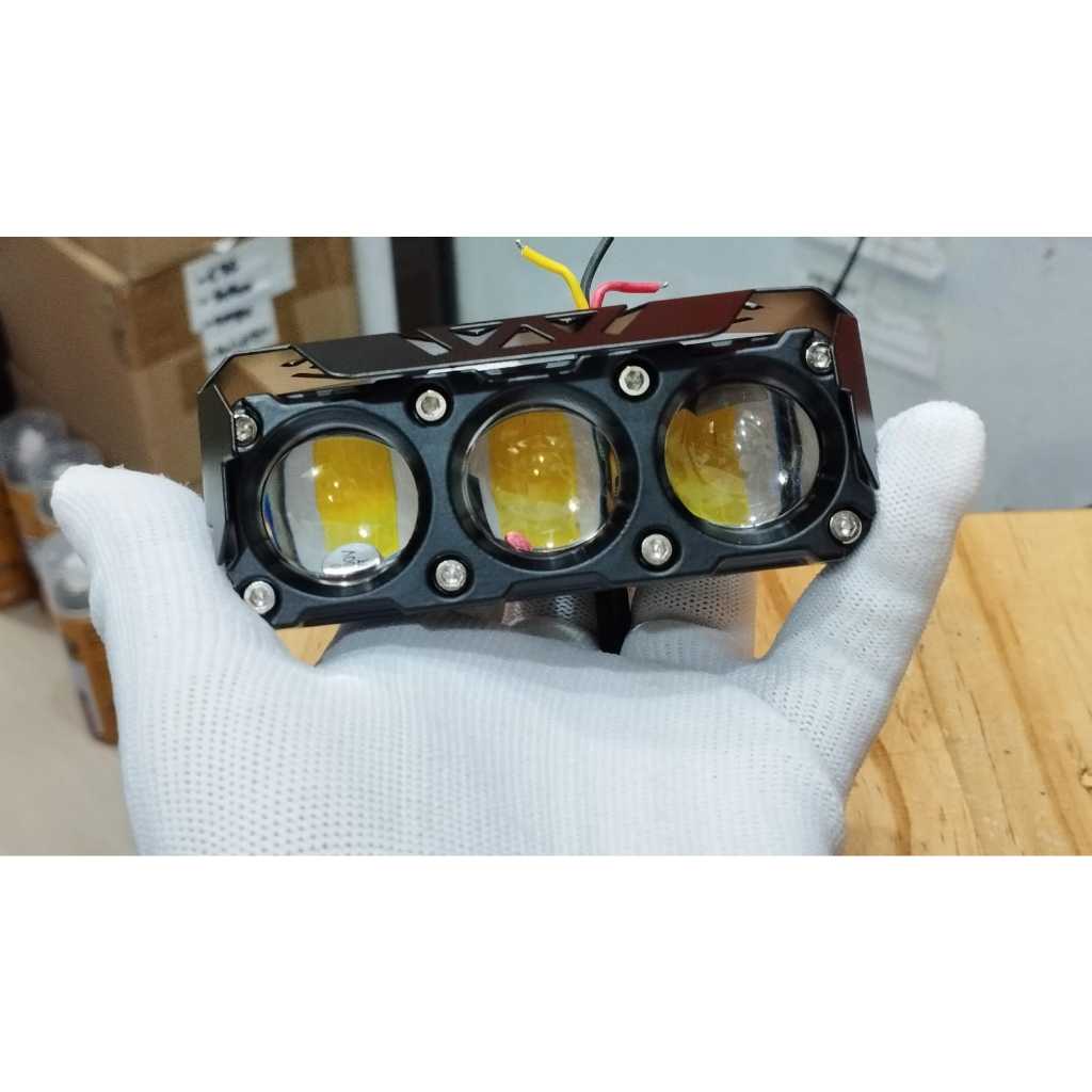 AOS SQL3 Lampu Sorot 3 Mata high Beam Low Beam