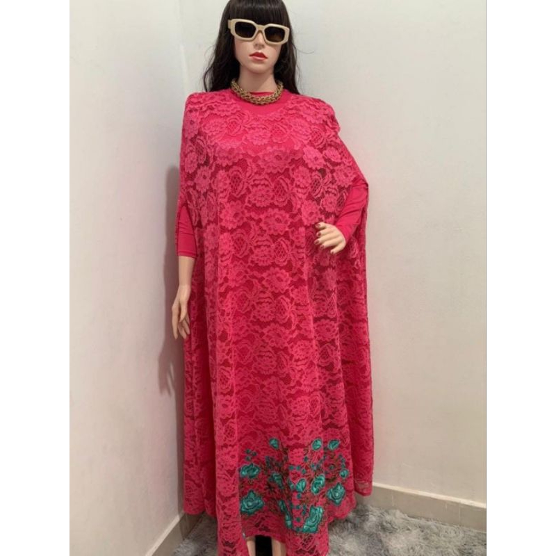 Gamis Brukat Pink Fuschia PL