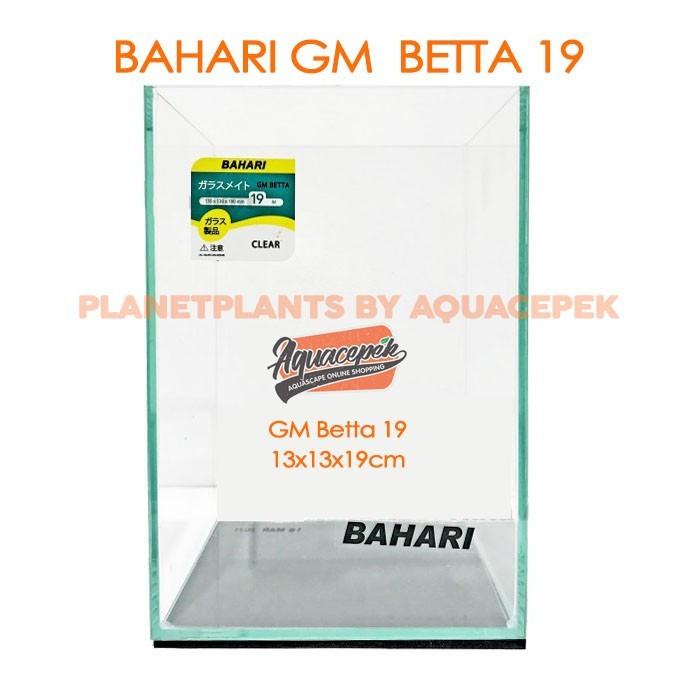 NISSO BAHARI AQUARIUM CUPANG GLASSMATE GM BETTA 19 SOLITER GUPPY