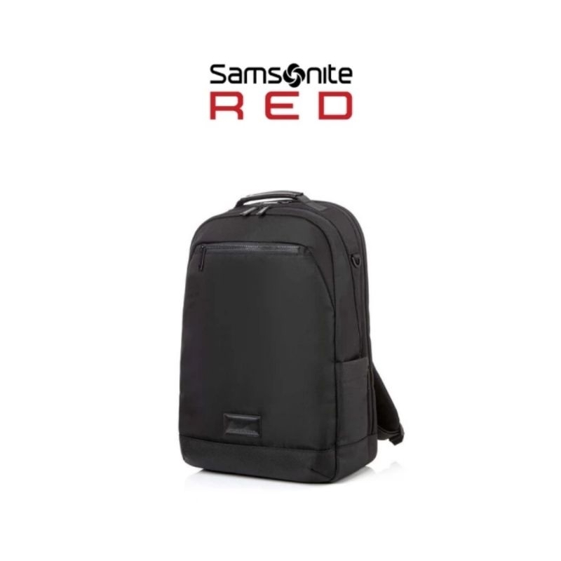 Tas Backpack Samsonite Red L Eldert Black Original