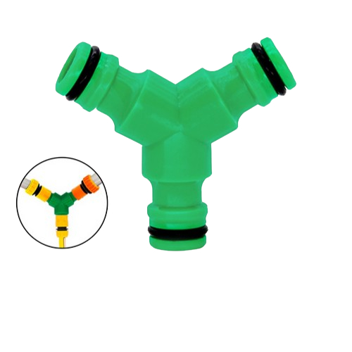 Konektor Adapter Sambungan Ujung Selang Slang Air 3 Cabang Siram Tanaman Cuci Mobil Motor