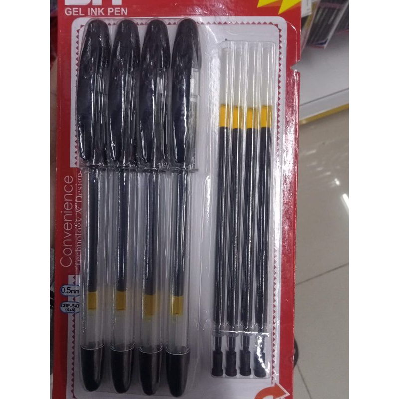 

4 pulpen+4 isi ulang