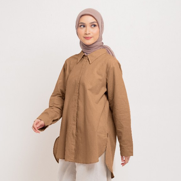 MURAH DAUKY ATASAN TUNIK KEMEJA WANITA TUNIC BASIC KATUN PRADA & PAMELA