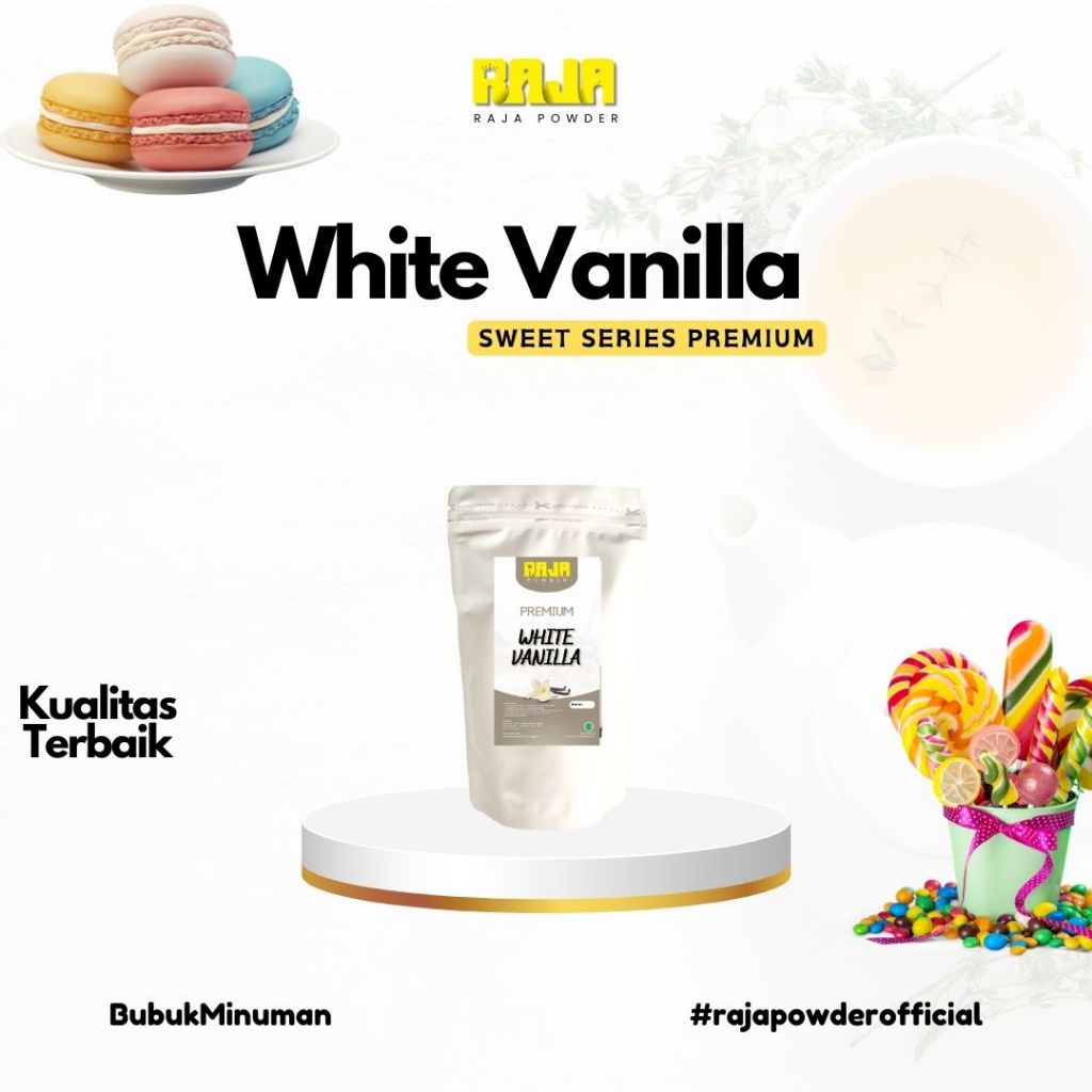 

Bubuk Vanilla Bubuk Minuman Vanilla Powder 500 gram PREMIUM