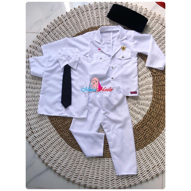 Baju Soekarno / Kostum Ir.Soekarno / Baju Pahlawan Sukarno Bung Karno / Baju Anak Free Peci