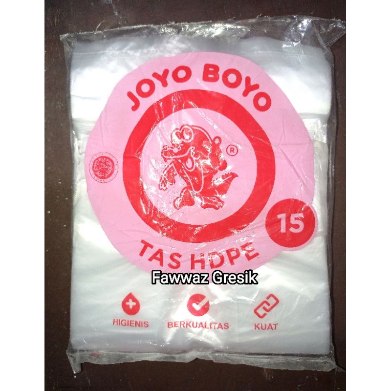 Kantong Plastik Kresek Joyo Boyo Natural Bening 24