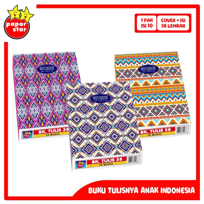 

BUKU TULIS 38 PAPER STAR ETHNIC